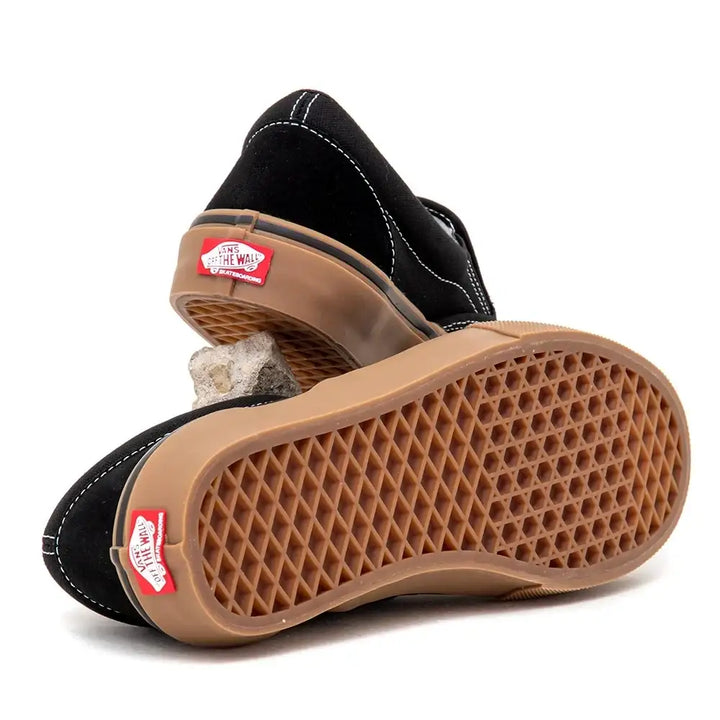 Vans Skate Slip On Shoes - Black / Gum / White