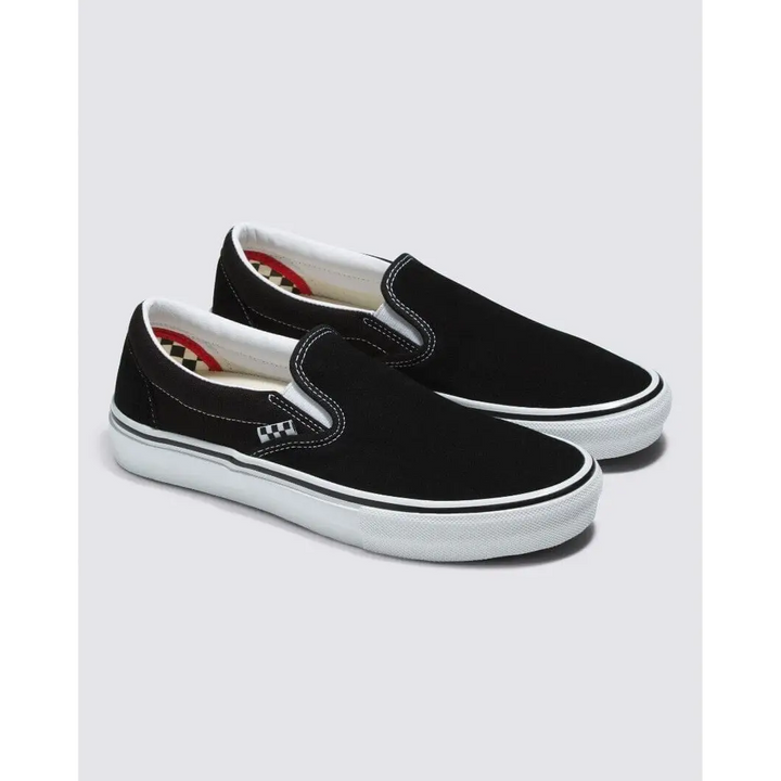 Vans Skate Slip On Shoes Black / White 7 