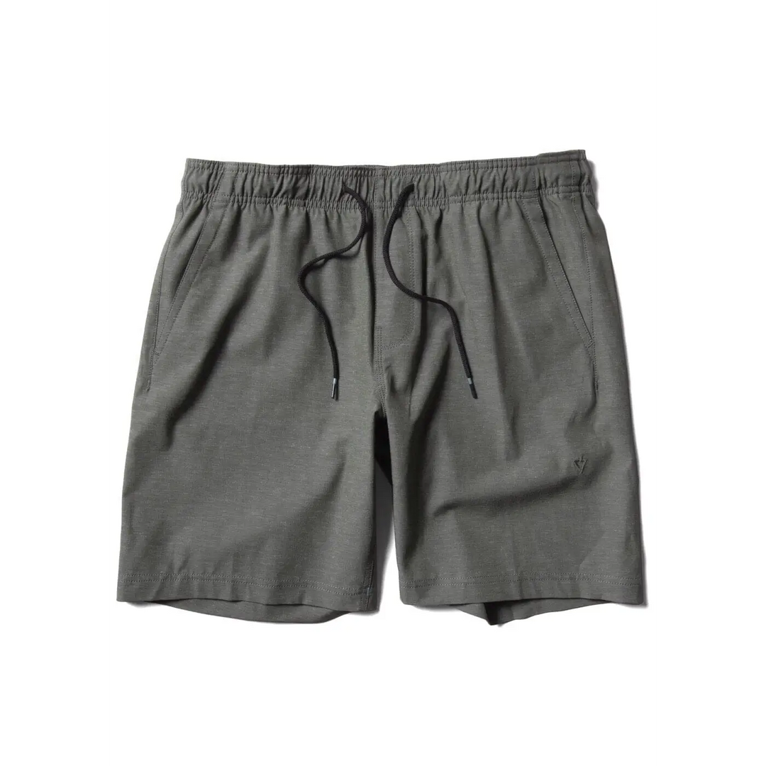 Vissla Hemp No See Ums Eco 18" Elastic Walkshorts Vintage Green S 