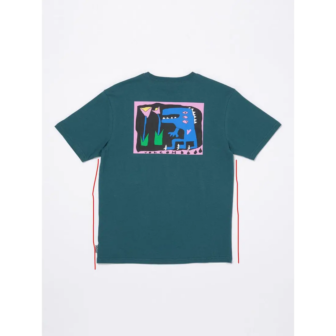 Volcom Arthur Dino Youth T-Shirt Evergreen 14Y 