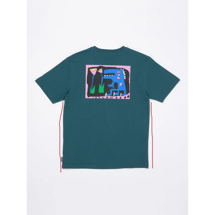 Volcom Arthur Dino Youth T-Shirt Evergreen 14Y 