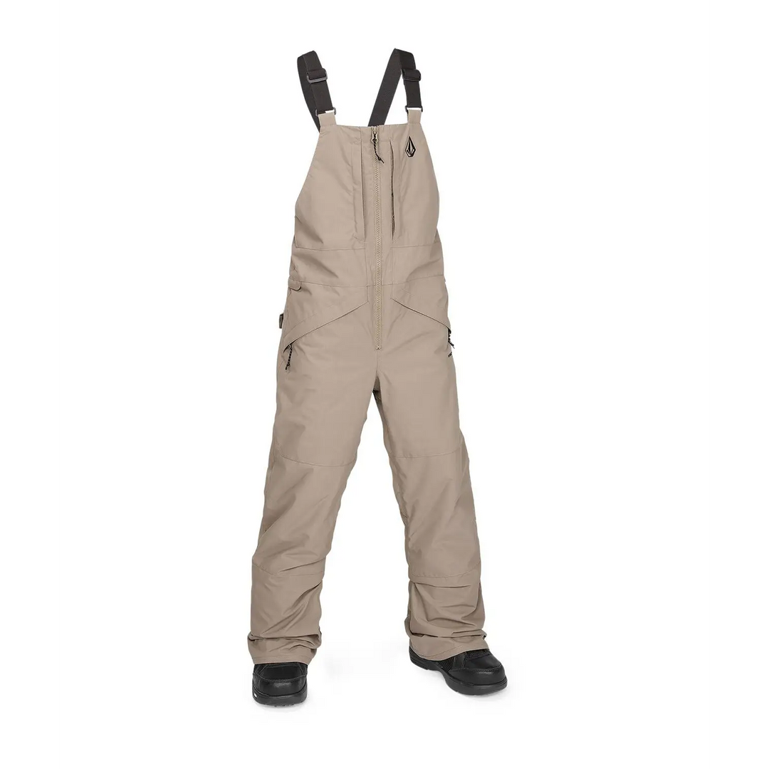 Volcom Barkley Insulated Youth Bib Overall Chestnut Brown M 