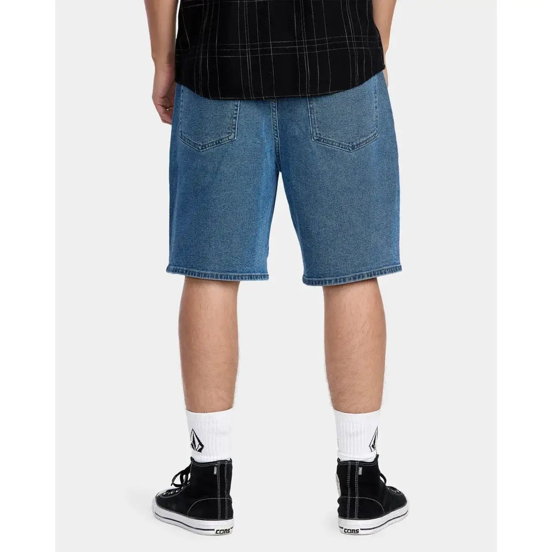 Volcom Billow Denim 22" Shorts - Deep River Blues 