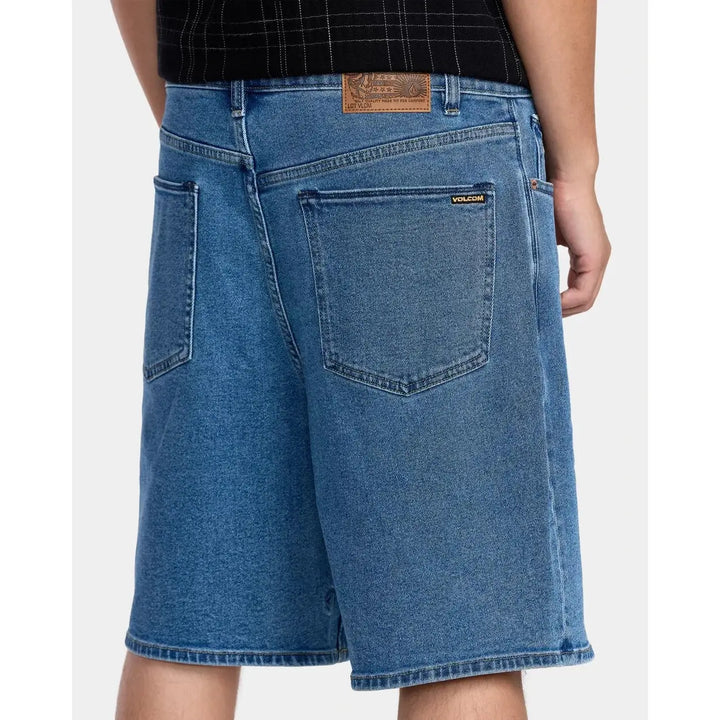 Volcom Billow Denim 22" Shorts - Deep River Blues 