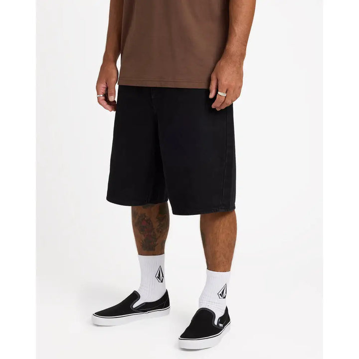 Volcom Billow Denim Shorts - Black