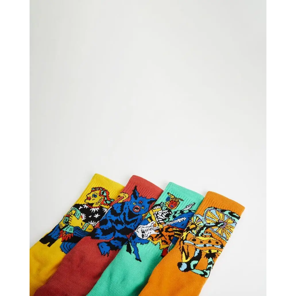 Volcom Bob Mollema 4 Pack Socks 