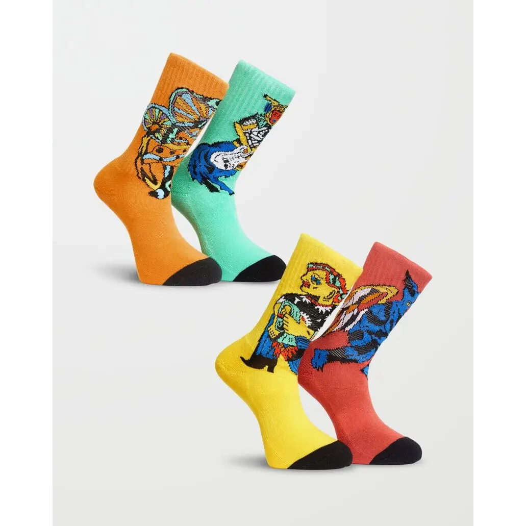 Volcom Bob Mollema 4 Pack Socks 