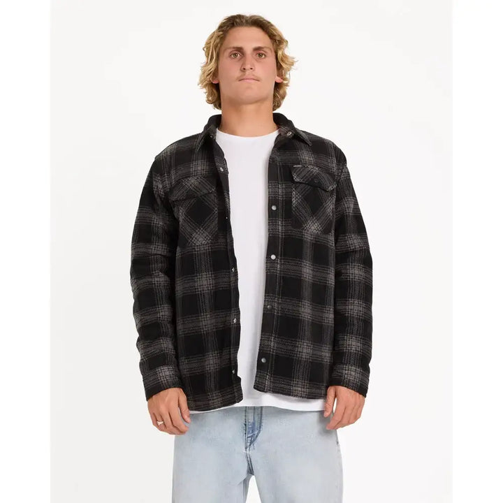 Volcom Bowered Fleece Long Sleeve Jacket - Dusk Grey / S
