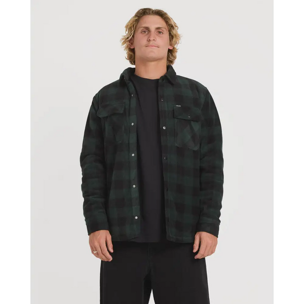 Volcom Bowered Fleece Long Sleeve Jacket - Scarab / S