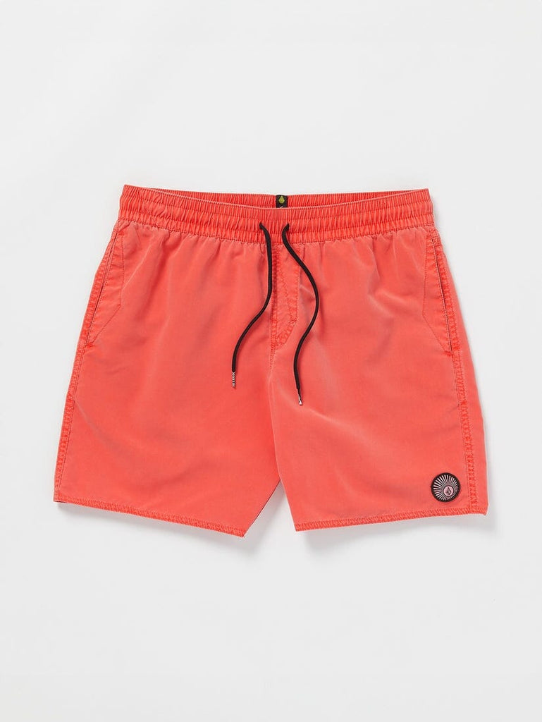 Volcom Center Trunk 17" Boardshorts Bright Red S 