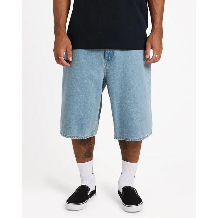 Volcom Chillow Denim Shorts - Stone Blue
