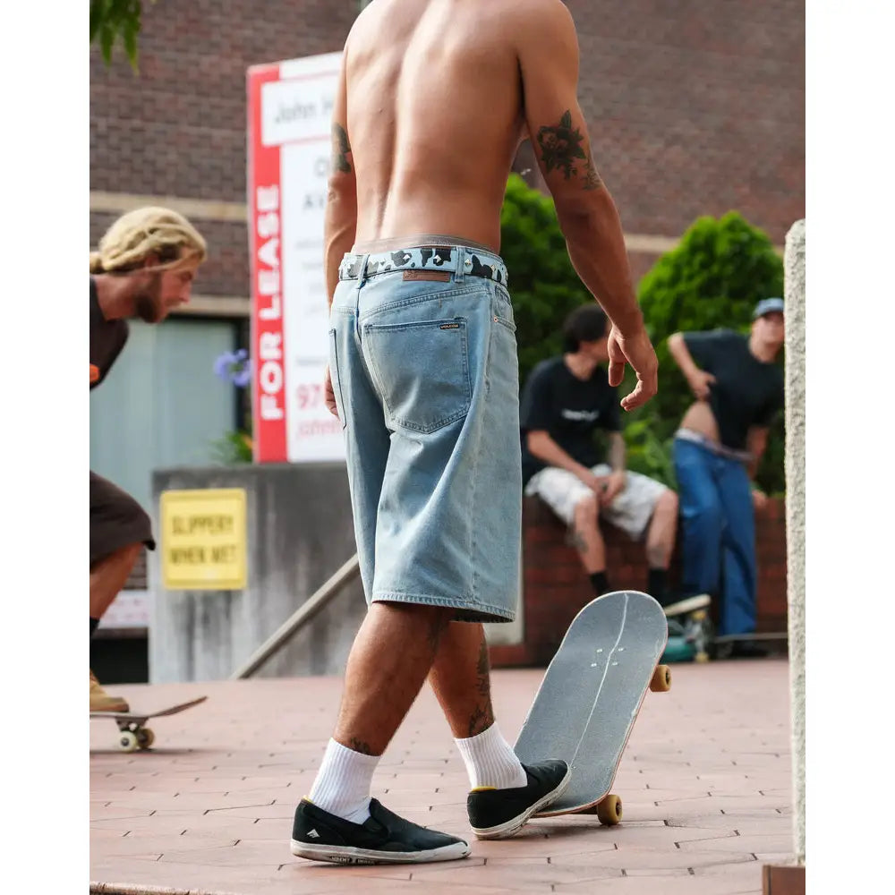 Volcom Chillow Denim Shorts - Stone Blue