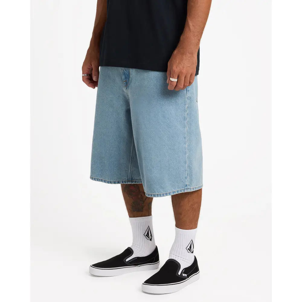 Volcom Chillow Denim Shorts - Stone Blue