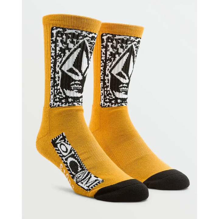 Volcom Dental Socks Old Gold 