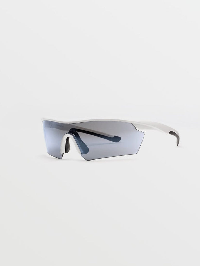 Volcom Download Sunglasses Gloss White / Silver Mirror 