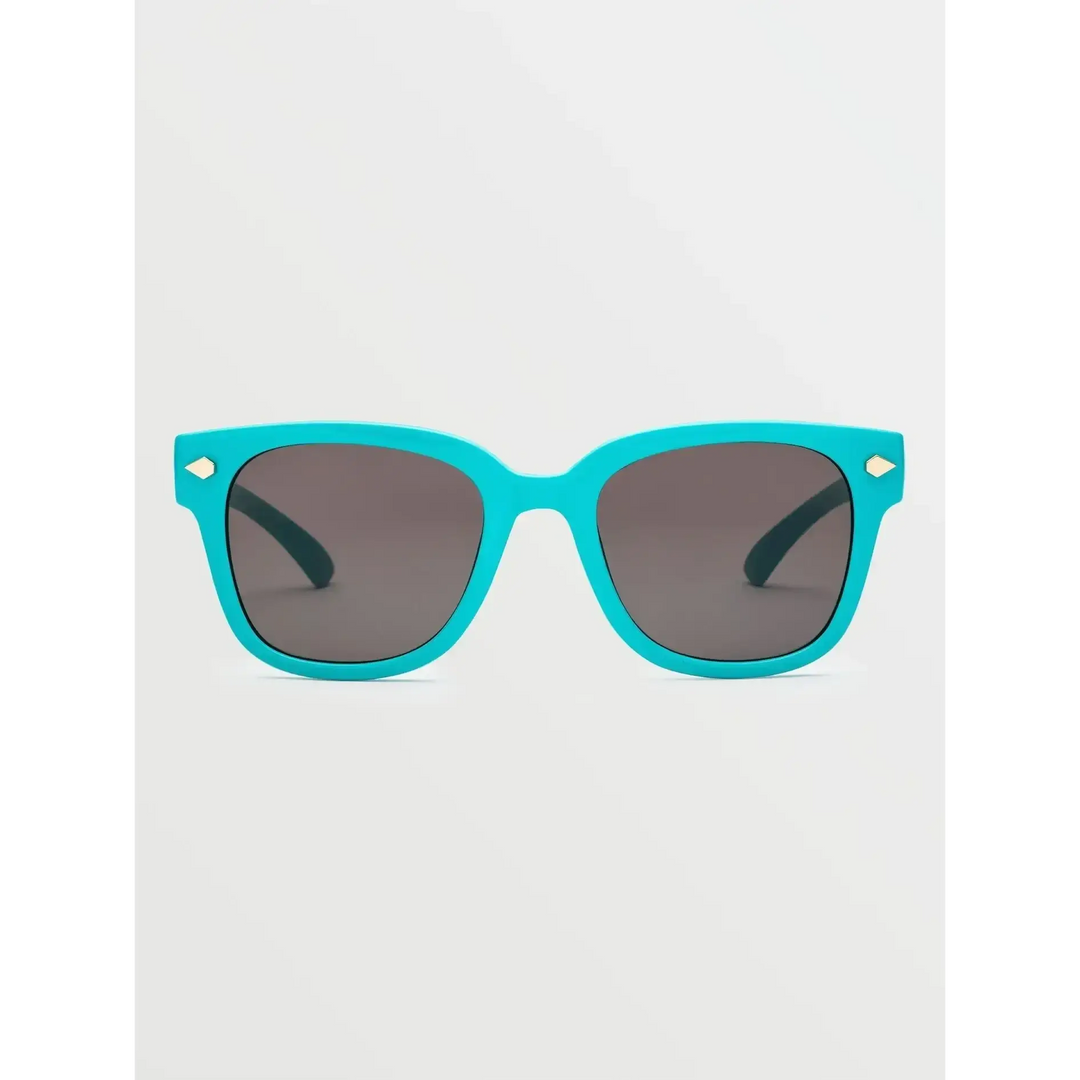 VOLCOM FREESTYLE SUNGLASSES Gloss Aqua / Gray 