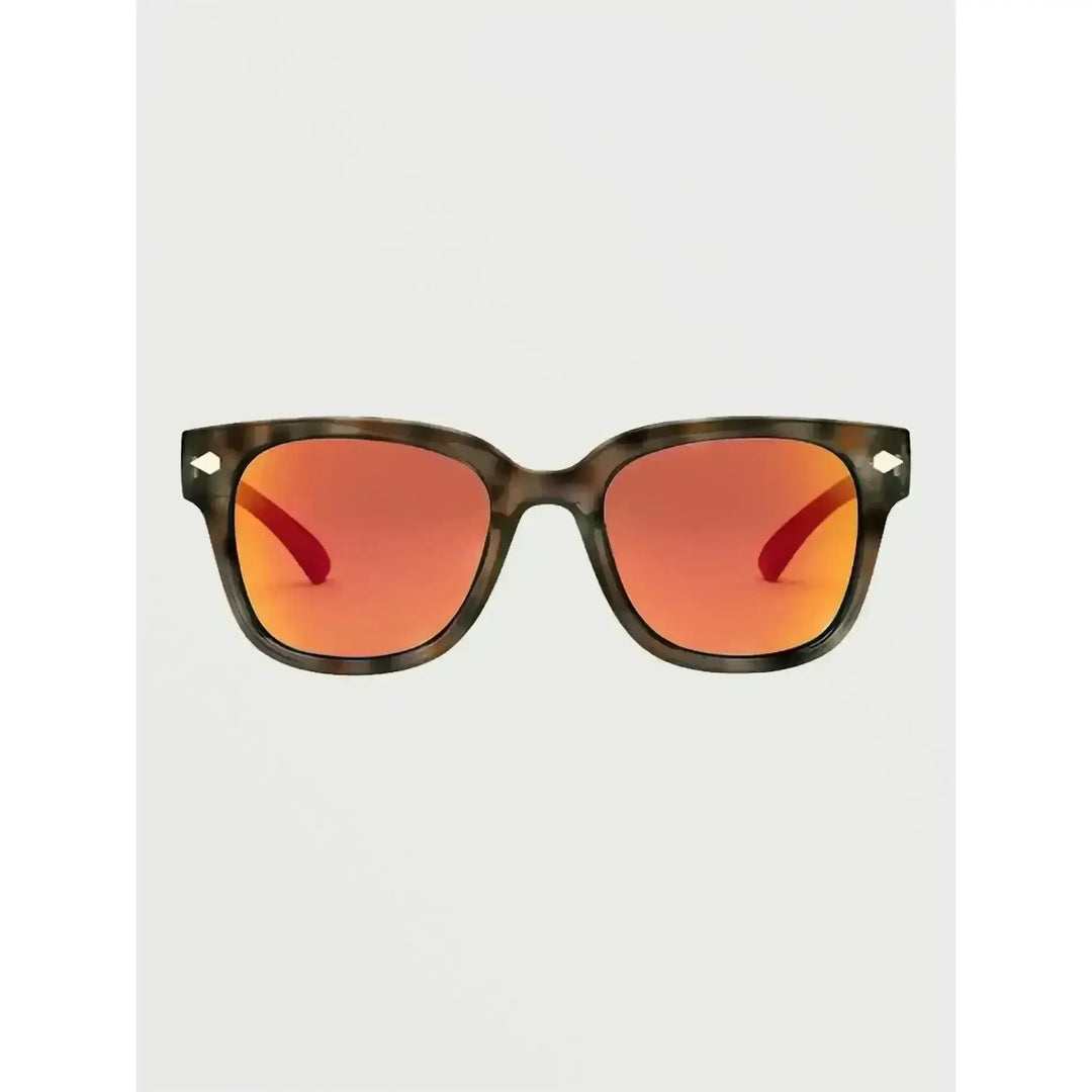 VOLCOM FREESTYLE SUNGLASSES Gloss Tort / Heat Mirror 