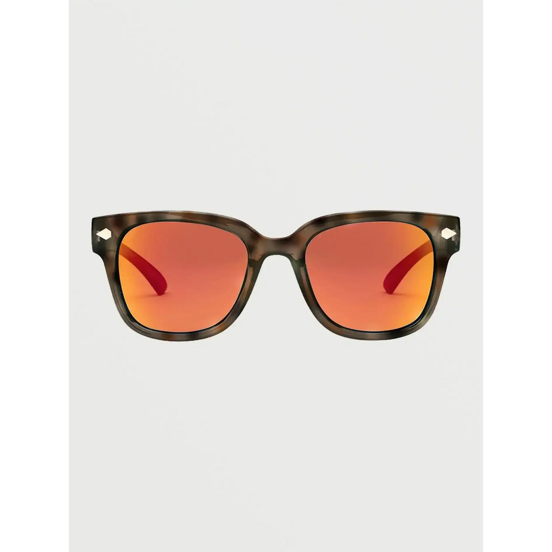 VOLCOM FREESTYLE SUNGLASSES Gloss Tort / Heat Mirror 
