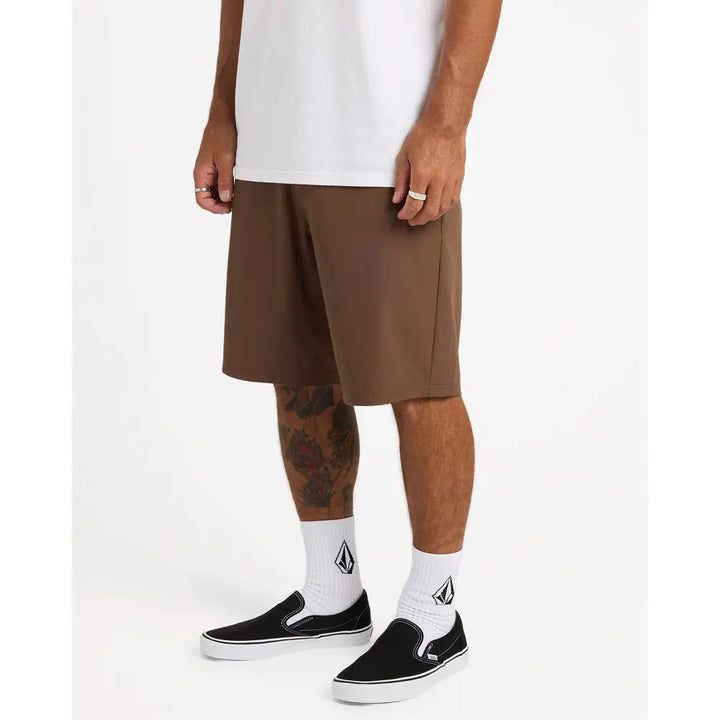 Volcom Frickin Cross Shred 20’’ Hybrid Shorts - Brown Stone