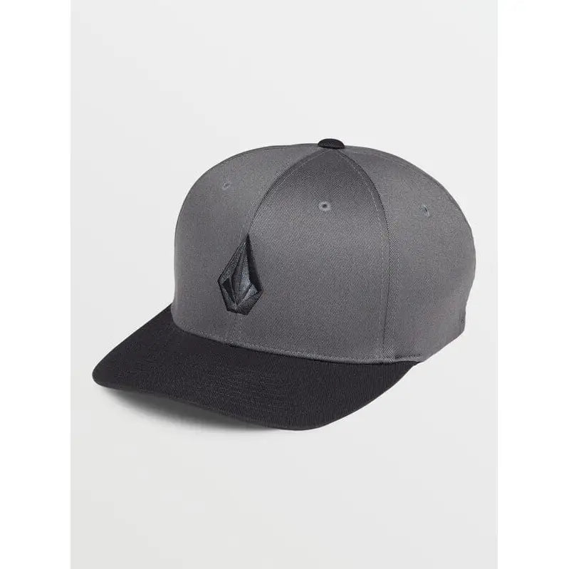 Volcom Full Stone Flexfit Hat Asphalt Black S / M 