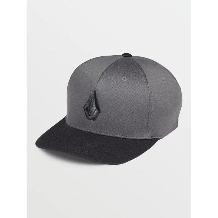 Volcom Full Stone Flexfit Hat Asphalt Black S / M 