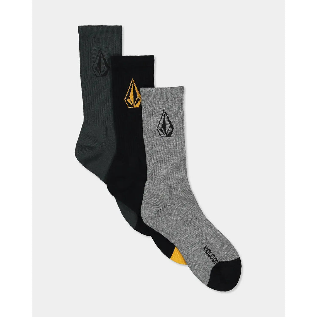Volcom Full Stone Mix 3 Pack Socks - Multi