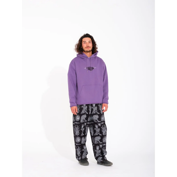 Volcom Gothstone Pullover Hoodie Deep Purple S 