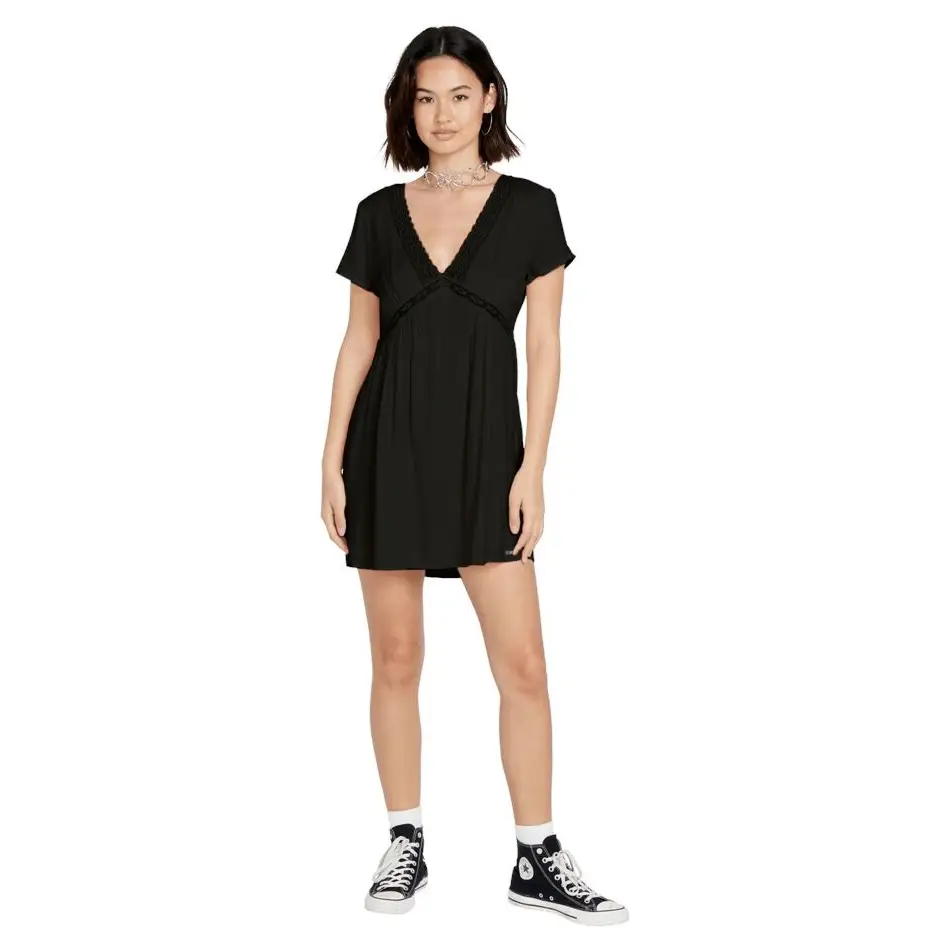 Volcom Haute Tea Dress Black 8 