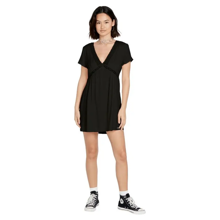 Volcom Haute Tea Dress Black 8 