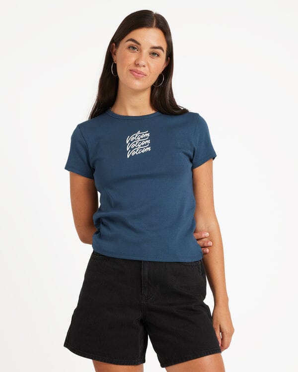 Volcom Have A Clue T-Shirt Deep Blue 6 