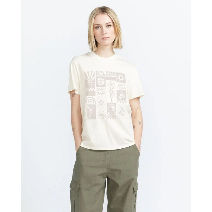 Volcom Lock it Up T-Shirt - Bone 