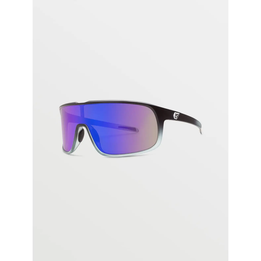 Volcom Macho Sunglasses Grey BLue / Matte Black Clear Fade 