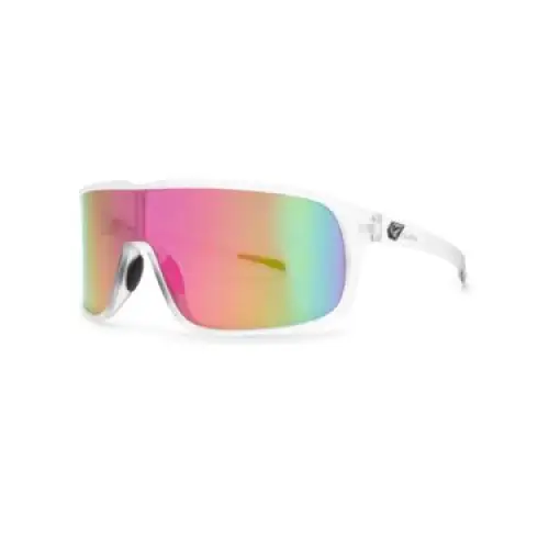 Volcom Macho Sunglasses Matte Trans Clear / Grey Pink Mirror 