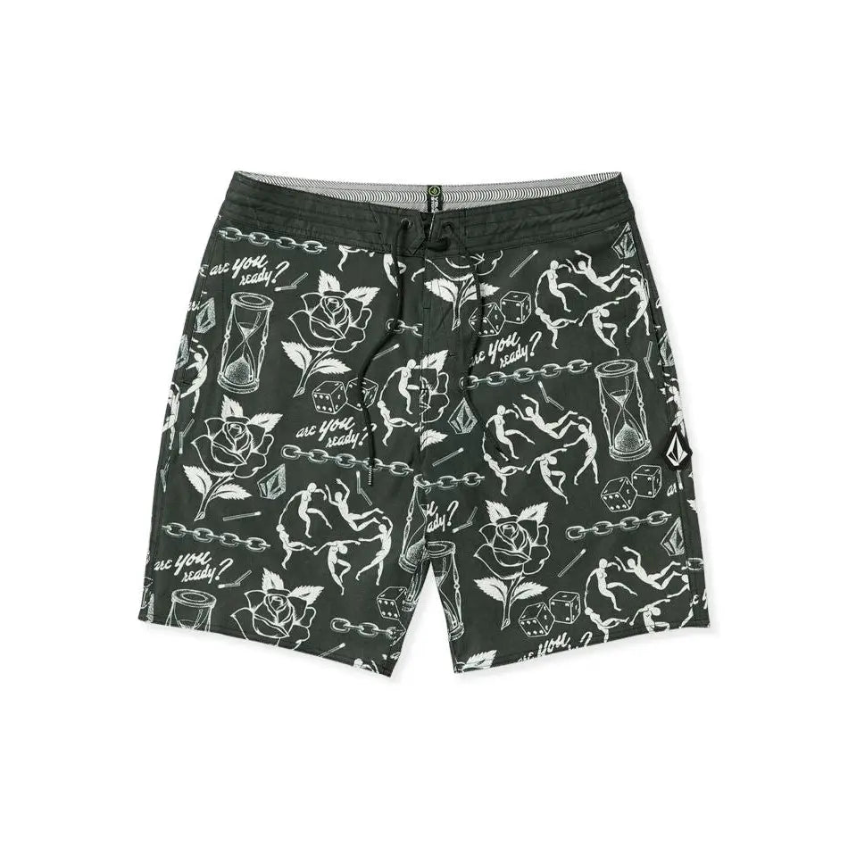 Volcom Medley Stoney 19" Trunks Stealth 30 