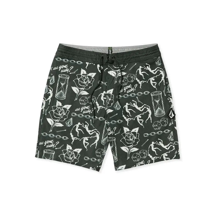 Volcom Medley Stoney 19" Trunks Stealth 30 