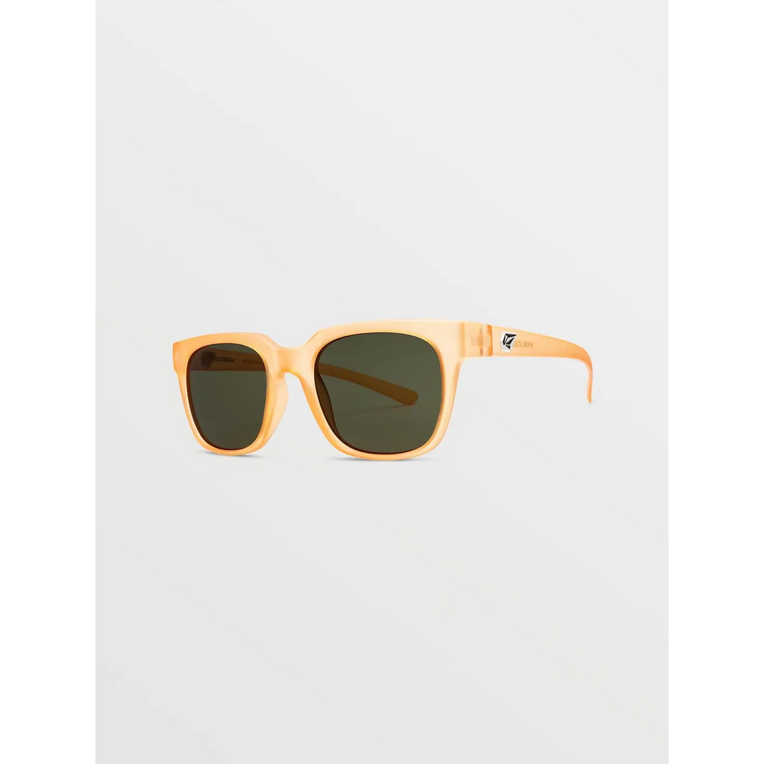 Volcom Morph Sunglasses Matte Amber / Green Grey 