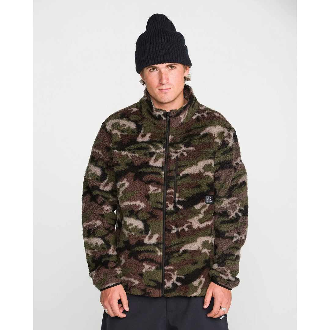 Volcom Nelson Sherpa Full Zip Fleece - Camoflauge / S