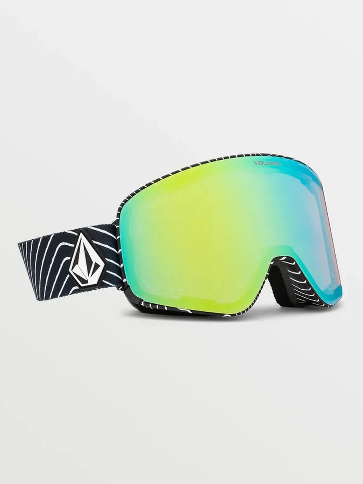 Volcom Odyssey Snow Goggles OP Art / Gold Chrome 