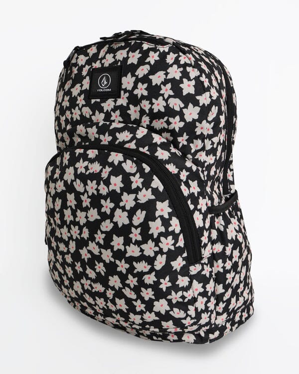 Volcom Patch Attack Backpack -Black White 