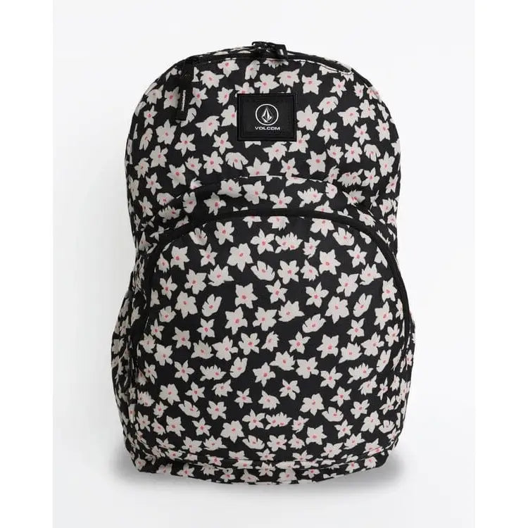 Volcom Patch Attack Backpack -Black White 