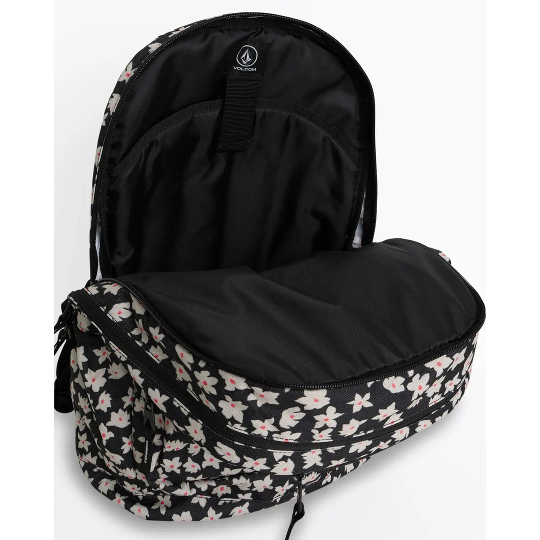 Volcom Patch Attack Backpack -Black White 