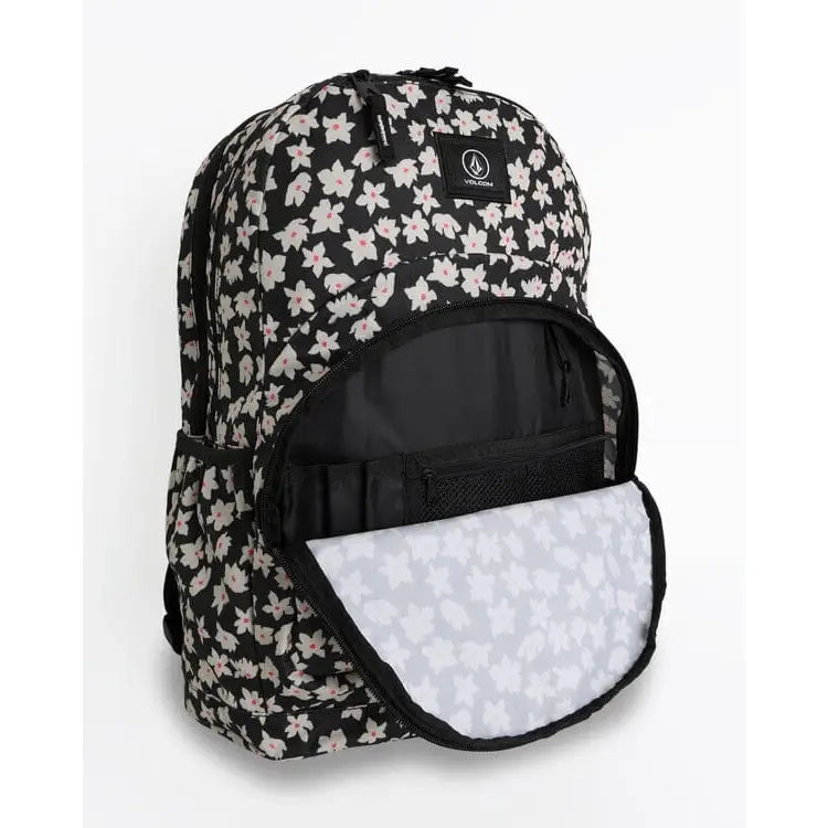 Volcom Patch Attack Backpack -Black White 