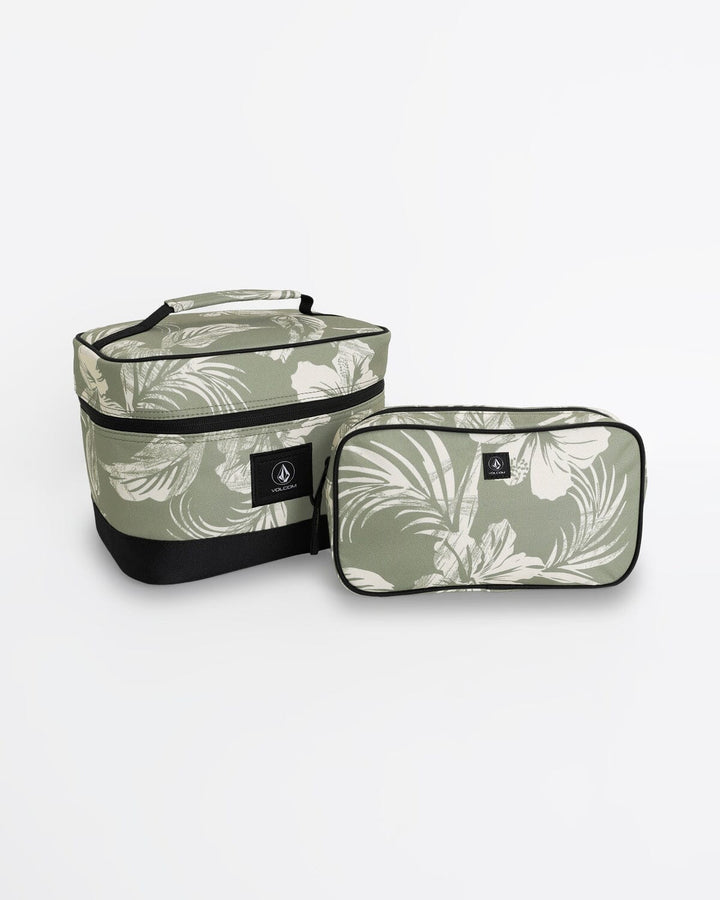 Volcom Patch Attack Deluxe Makeup Bag - Moss Green 