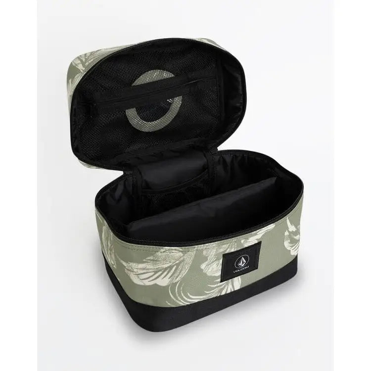 Volcom Patch Attack Deluxe Makeup Bag - Moss Green 