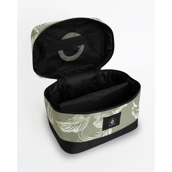 Volcom Patch Attack Deluxe Makeup Bag - Moss Green 