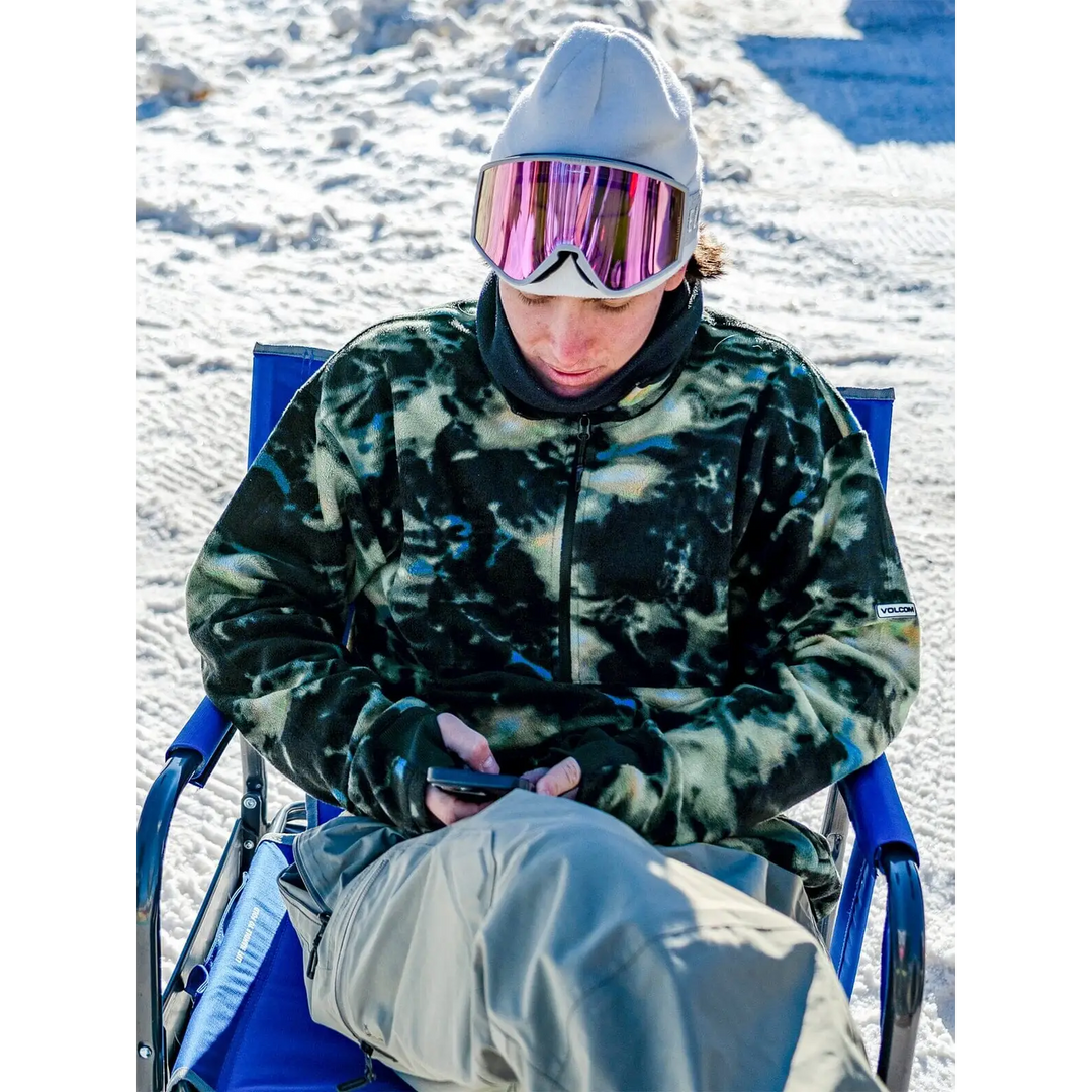 Volcom Polar Fleece Mock 1/2 Zip Pullover 