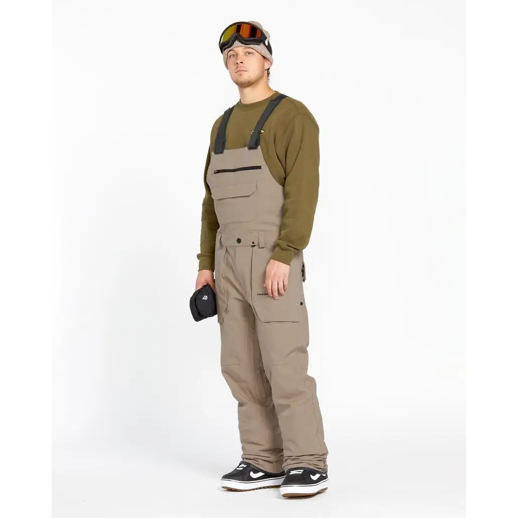 Volcom Roan Bib Overall Chestnut Brown S 