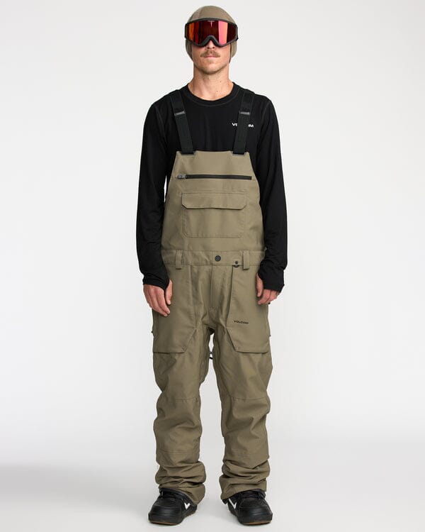 Volcom Roan Bib Pants Military M 