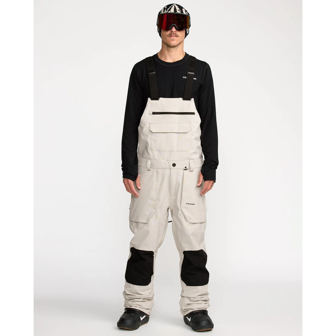 Volcom Roan Bib Pants Stone S 