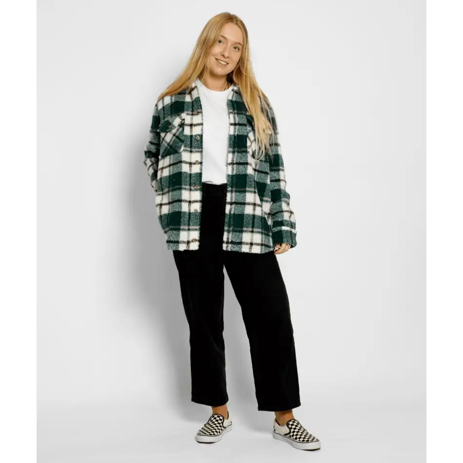 Volcom Silent Sherpa Plaid Jacket 